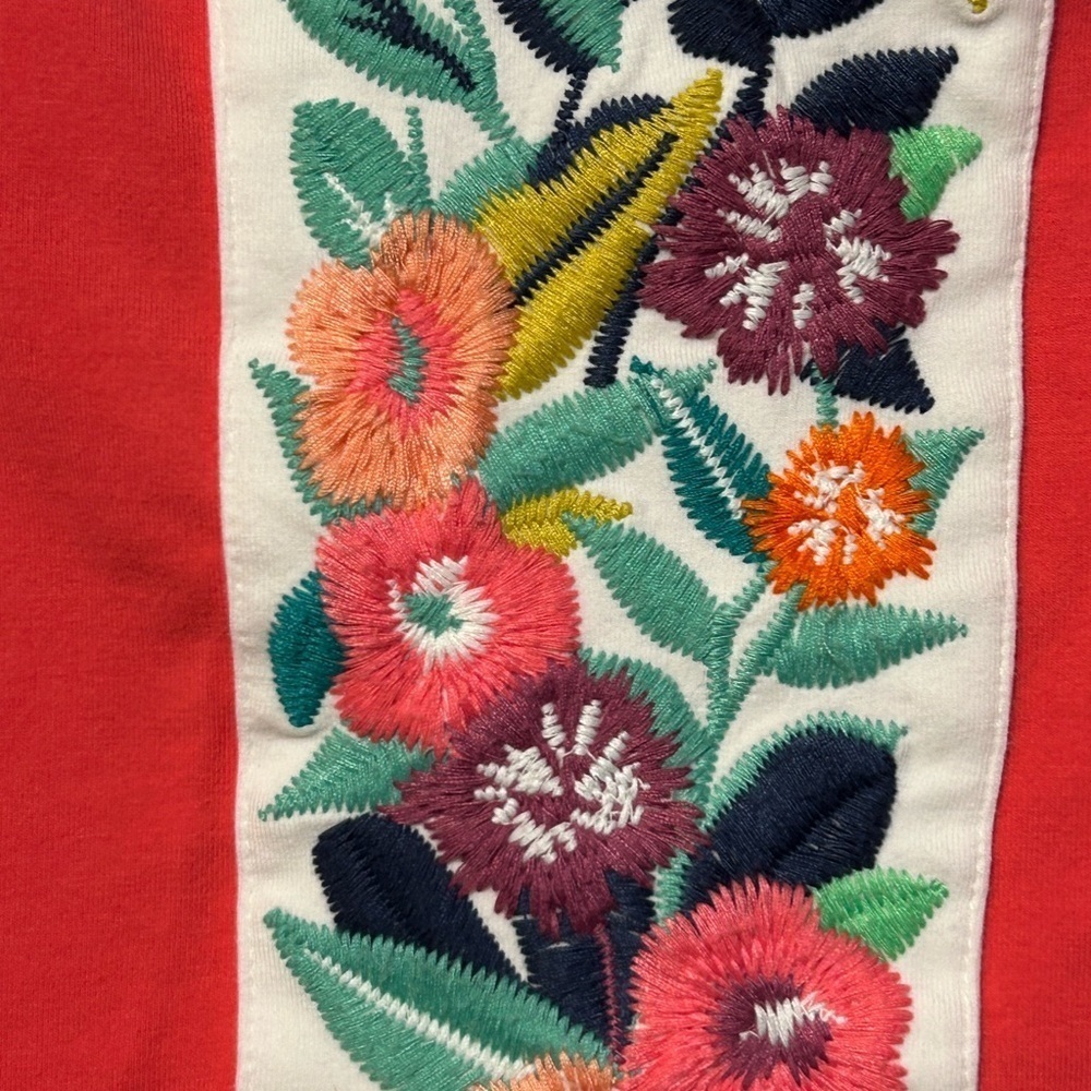 Spartina 449 embroidered pullover top - Picture 7 of 9